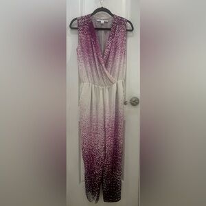 Diane Von Furstenberg Purple and Cream jumper